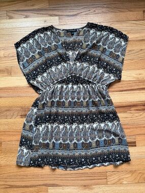 Y2K Logix Hippy Boho Blouse Size Medium